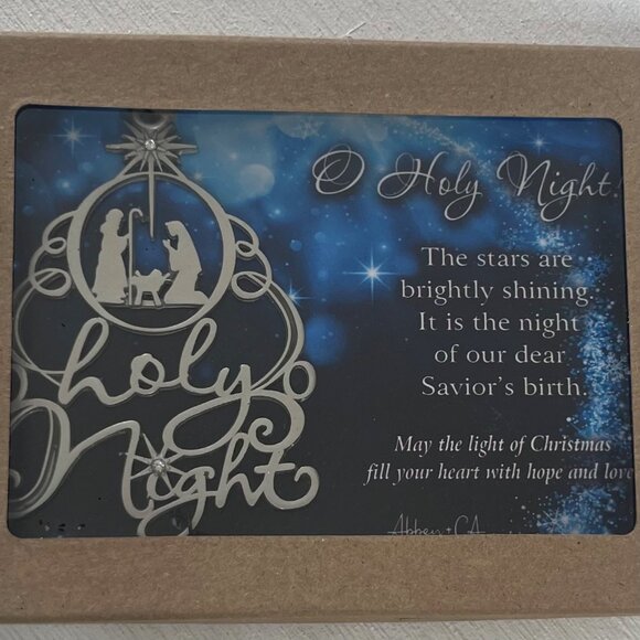 Holy Night Tree Ornament Nativity Christmas Decoration - Picture 1 of 4